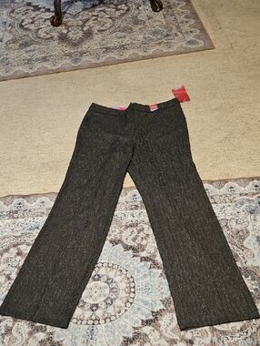212 Collection Charcoal Tweed Trousers Size 14.